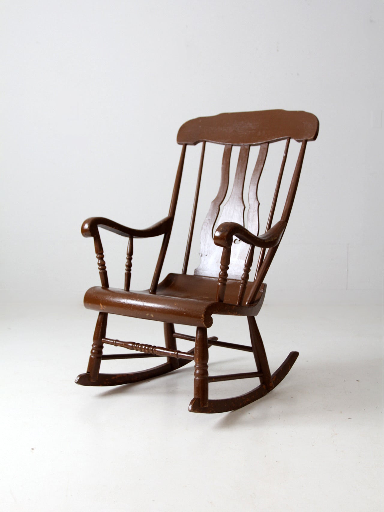 antique wooden rocking chair