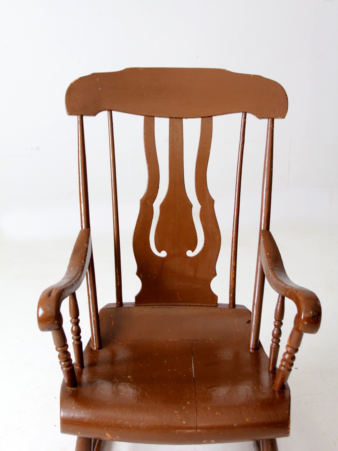 antique wooden rocking chair