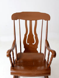 antique wooden rocking chair