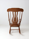 antique wooden rocking chair