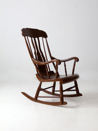 antique wooden rocking chair