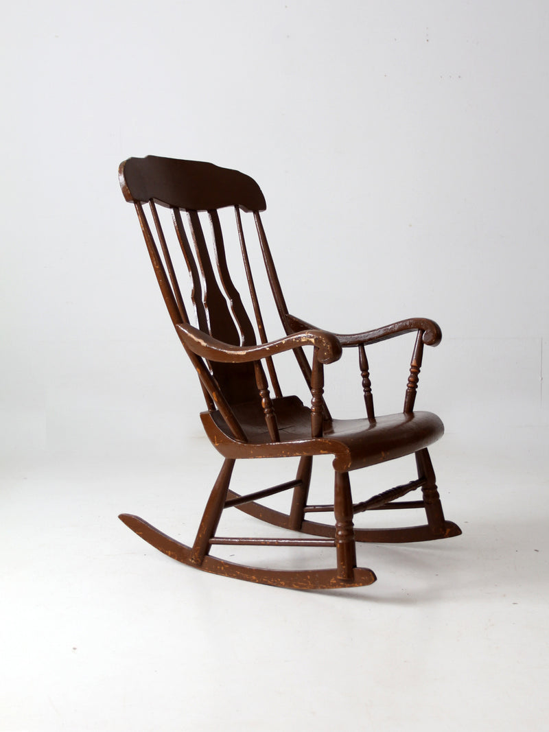 antique wooden rocking chair