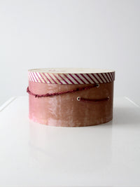 vintage 1940s Lecie Original hat box