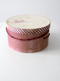 vintage 1940s Lecie Original hat box