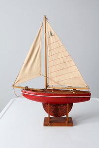 early 20th century model sailboat