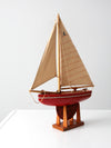 early 20th century model sailboat
