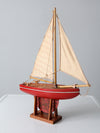early 20th century model sailboat