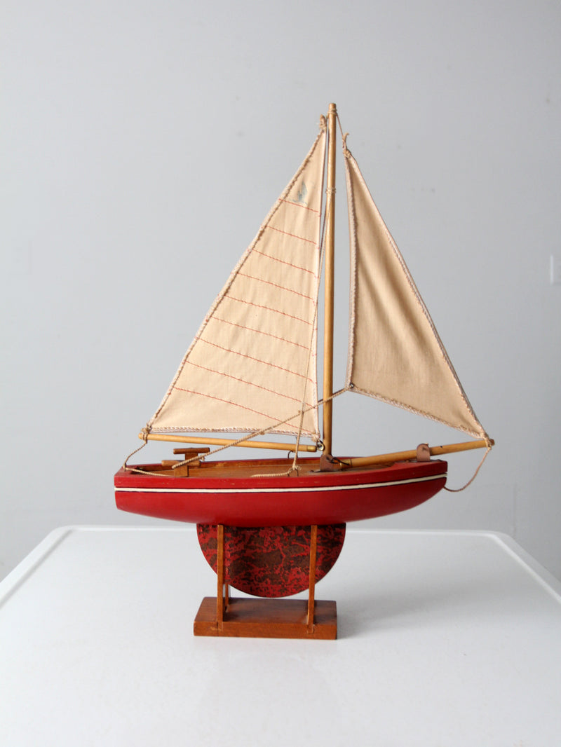 early 20th century model sailboat