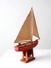 early 20th century model sailboat