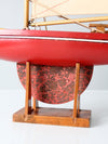 early 20th century model sailboat