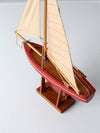 early 20th century model sailboat