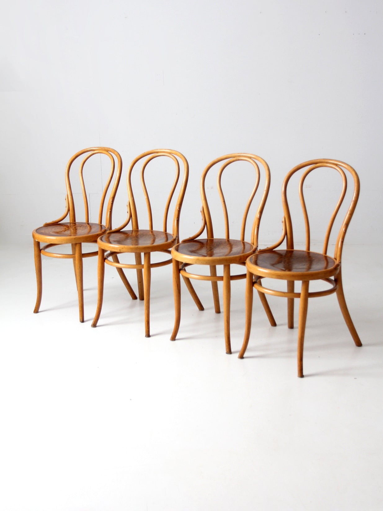 antique Thonet bentwood chairs set of