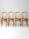 antique Thonet bentwood chairs set of 4