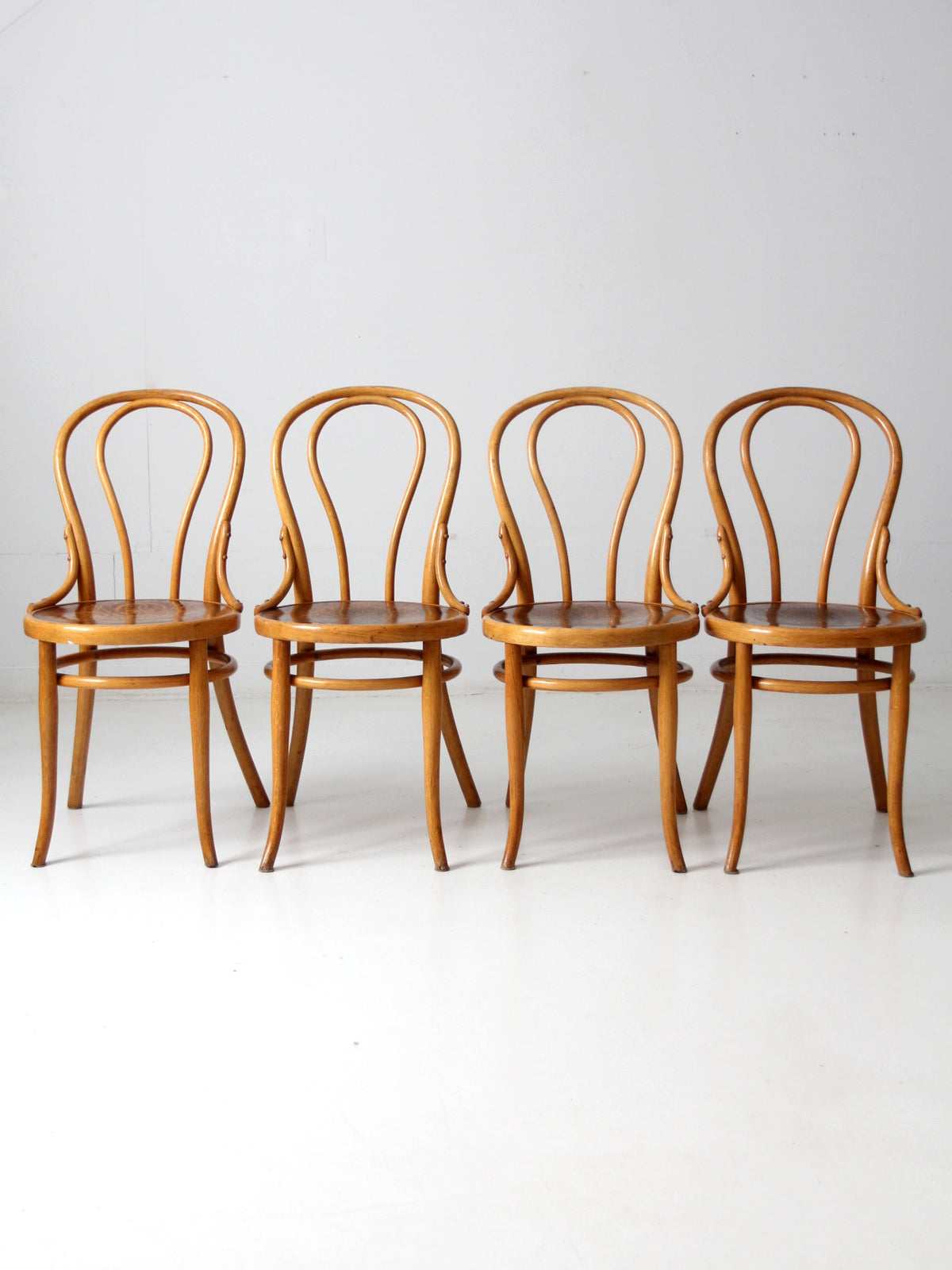 antique Thonet bentwood chairs set of 4