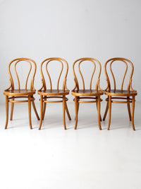 antique Thonet bentwood chairs set of 4