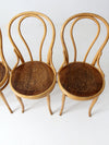 antique Thonet bentwood chairs set of 4