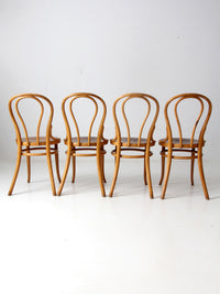 antique Thonet bentwood chairs set of 4