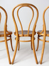 antique Thonet bentwood chairs set of 4