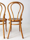 antique Thonet bentwood chairs set of 4