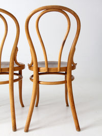 antique Thonet bentwood chairs set of 4