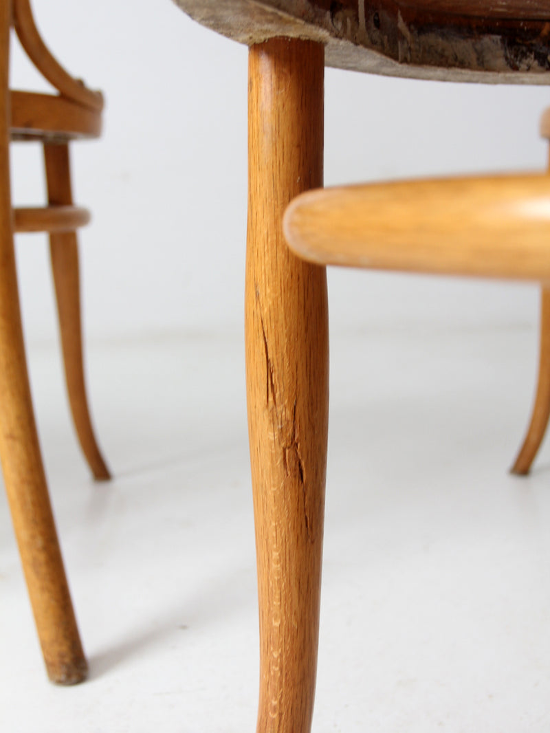 antique Thonet bentwood chairs set of 4