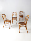 antique Thonet bentwood chairs set of 4