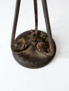 antique cast iron standing ash tray
