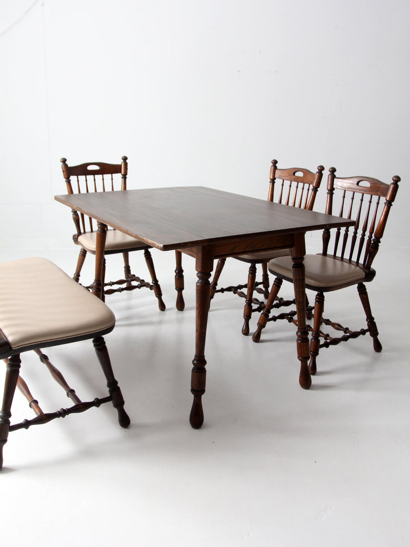 vintage drop leaf dining table