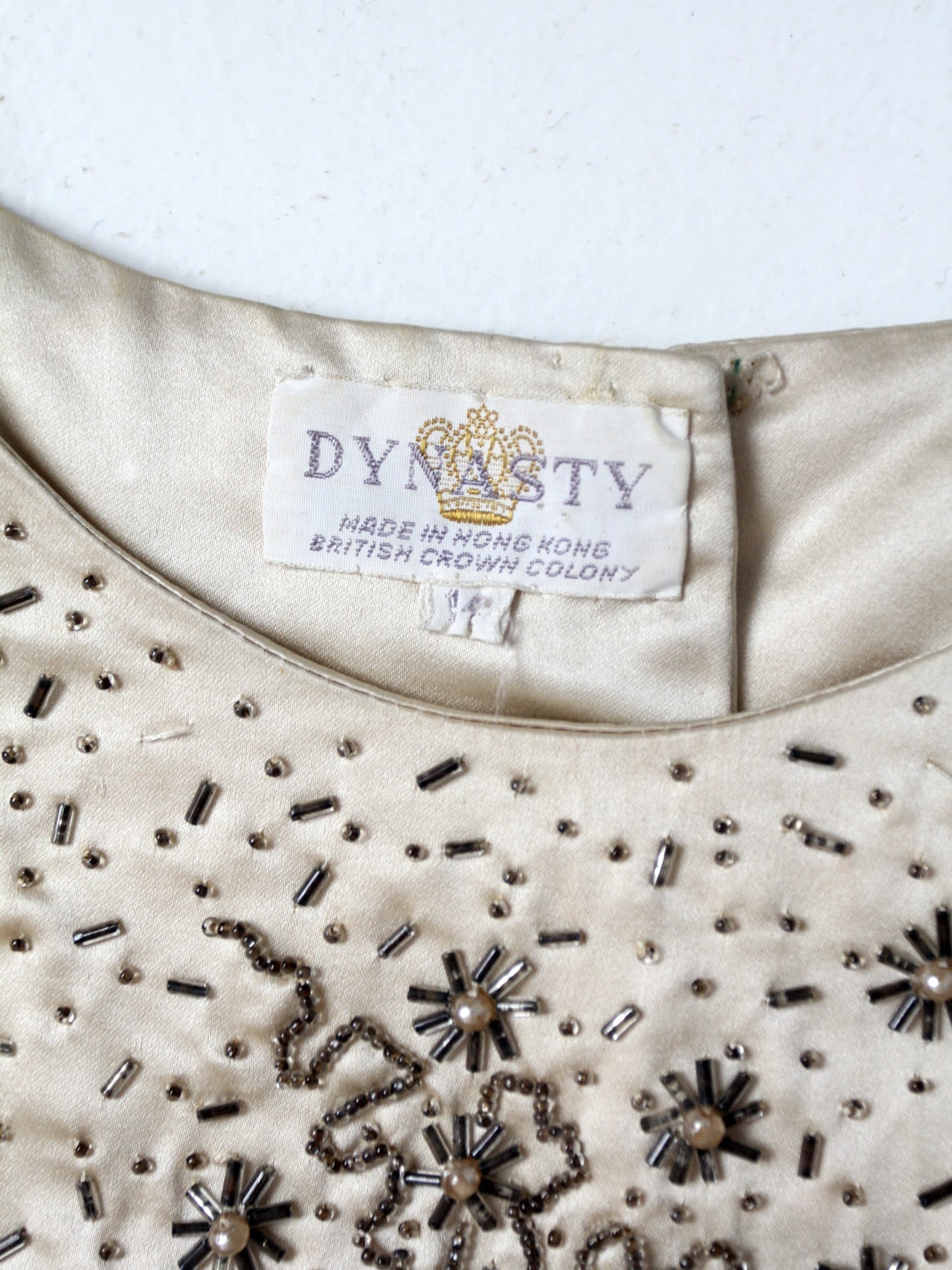 vintage 60s Dynasty beaded top