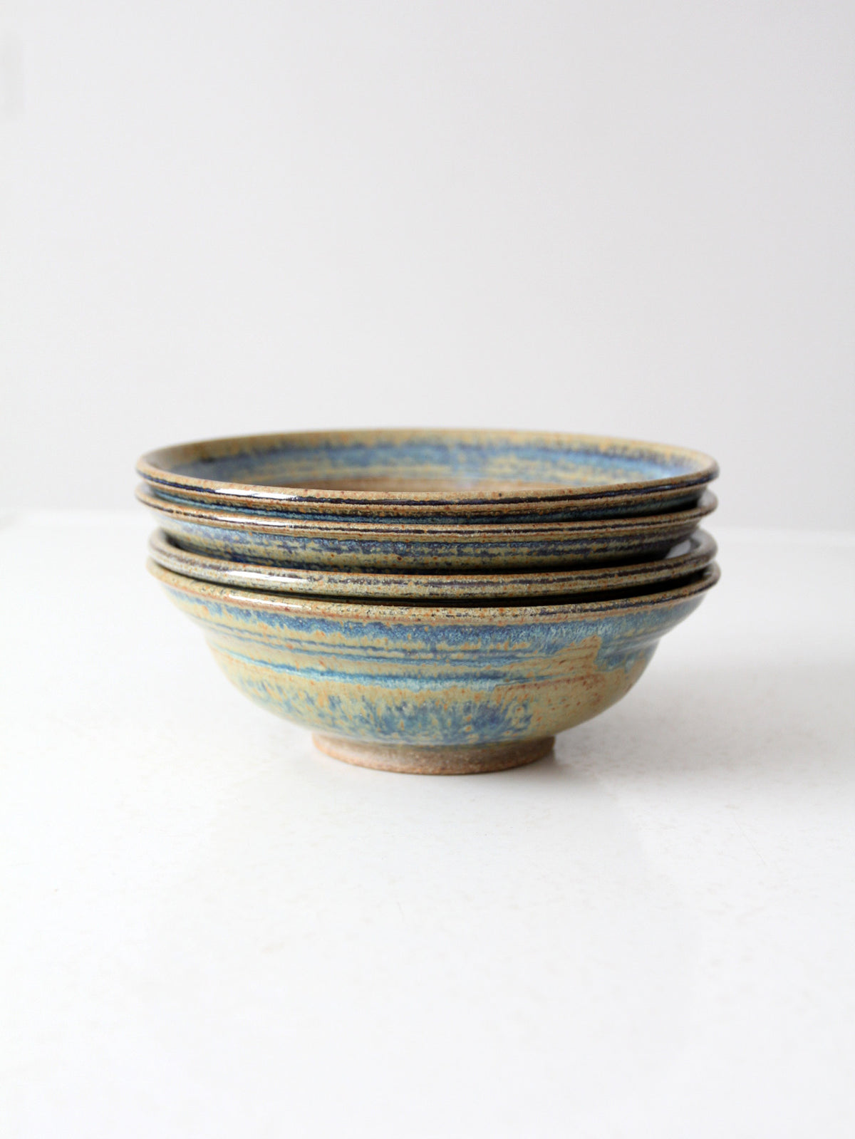 vintage studio pottery bowls set of 4