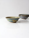 vintage studio pottery bowls set of 4