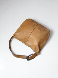 ON HOLD  //  RESERVE  vintage 70s leather shoulder bag