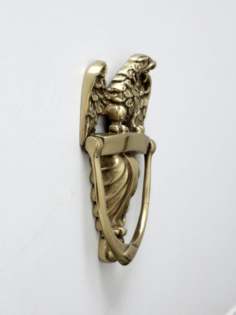 vintage brass eagle door knocker