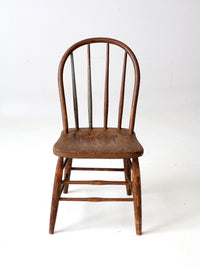 antique spindle back farmhouse chair