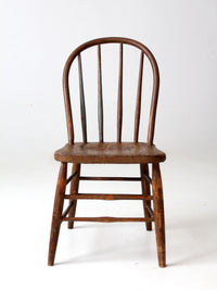 antique spindle back farmhouse chair