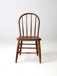 antique spindle back farmhouse chair