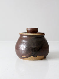 vintage studio pottery jar