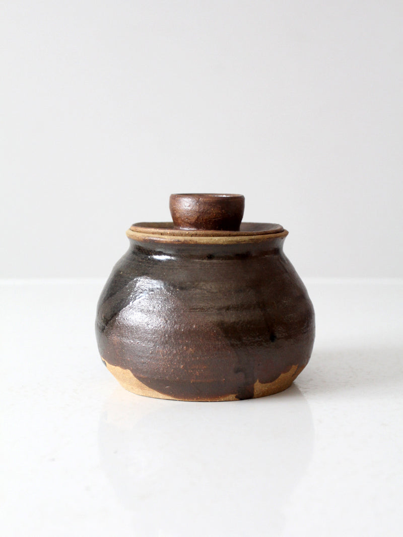 vintage studio pottery jar