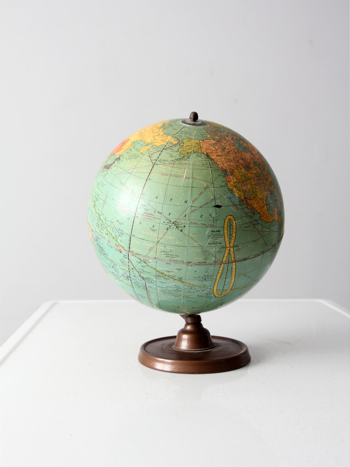 vintage Cram's 10.5 inch terrestrial globe