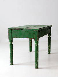 antique painted wood side table