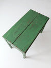 antique painted wood side table