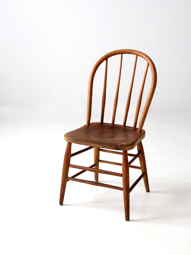 antique spindle back farmhouse chair