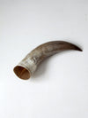 vintage large polished horn