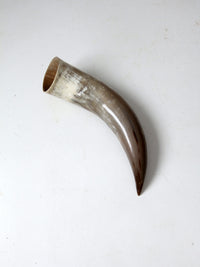 vintage large polished horn