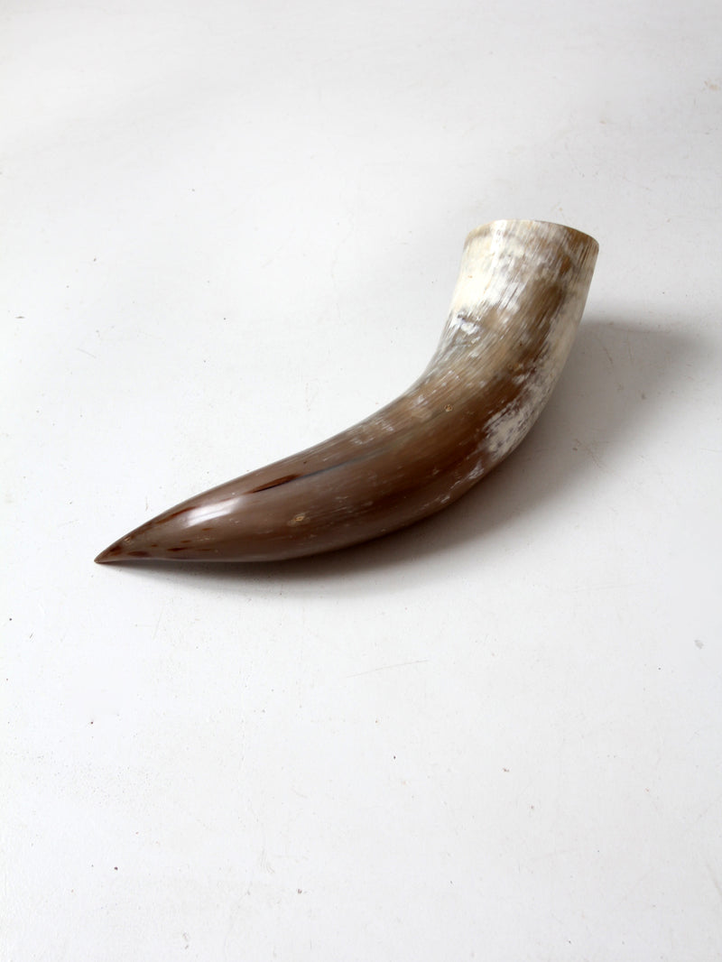 vintage large polished horn