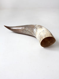 vintage large polished horn