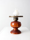 antique electrified oil lamp