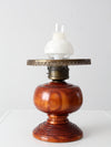 antique electrified oil lamp