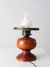 antique electrified oil lamp