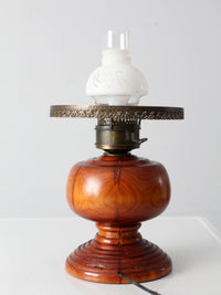 antique electrified oil lamp